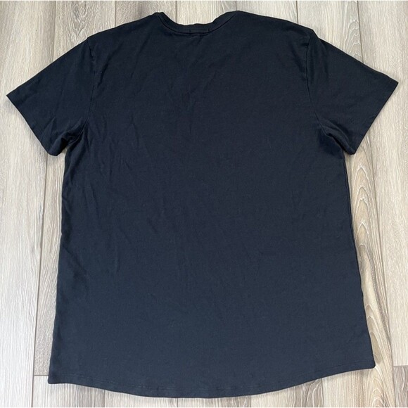 Allbirds Men's L Black Soft Merino Wool Blend Tee Short Sleeve Front Pocket - Picture 6 of 10